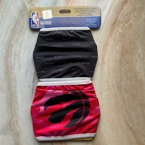 Toronto Raptors 2-Pack  Face Mask NWT - Picture 2 of 5